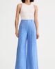 Smythe Smythe Linen Cropped Pleated Trouser - 1