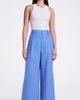 Smythe Smythe Linen Cropped Pleated Trouser - 4