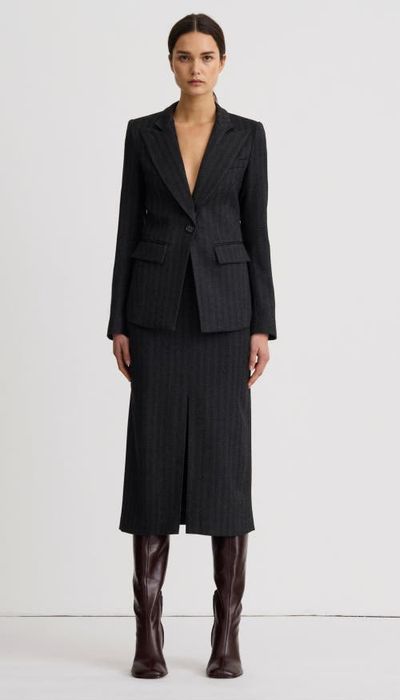 Smythe Smythe Longline Peaked Lapel Blazer