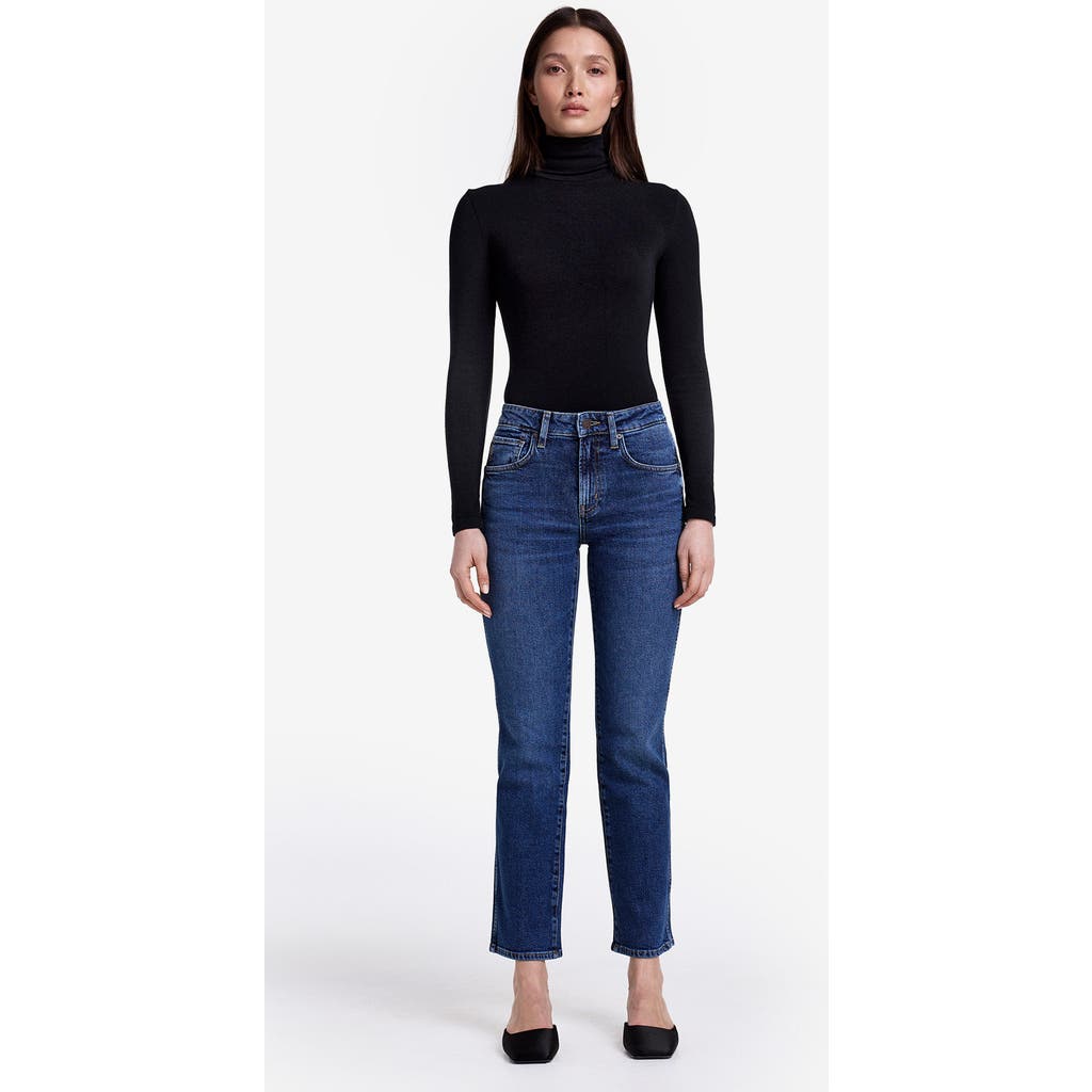 Smythe Smythe Wren Stretch Mid Rise Crop Straight Jean