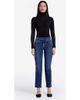 Smythe Smythe Wren Stretch Mid Rise Crop Straight Jean - 1