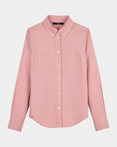 Smythe Stretch Cotton Poplin Button-Down Shirt