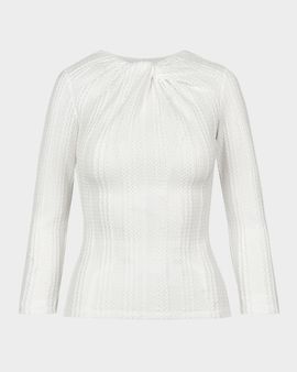 Smythe Twist-Neck Knit Top