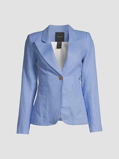 Smythe Women's Duchess Tailored Linen Cutaway Blazer