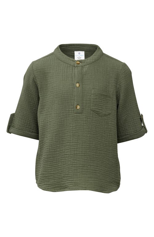 Snapper Rock Snapper Rock Kids' Frankie Cotton Gauze Henley Top