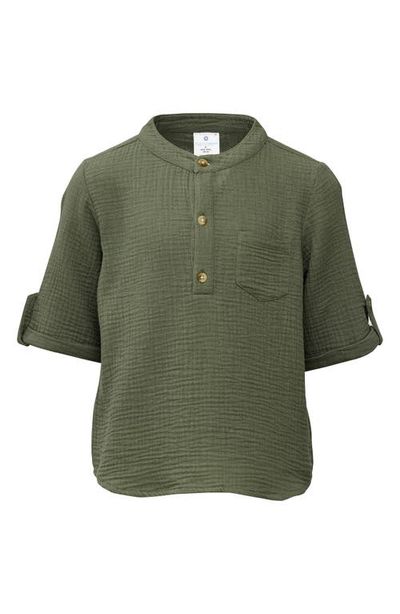 Snapper Rock Snapper Rock Kids' Frankie Cotton Gauze Henley Top