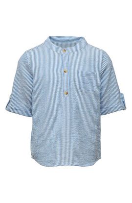 Snapper Rock Snapper Rock Kids' Frankie Stripe Cotton Seersucker Henley Top