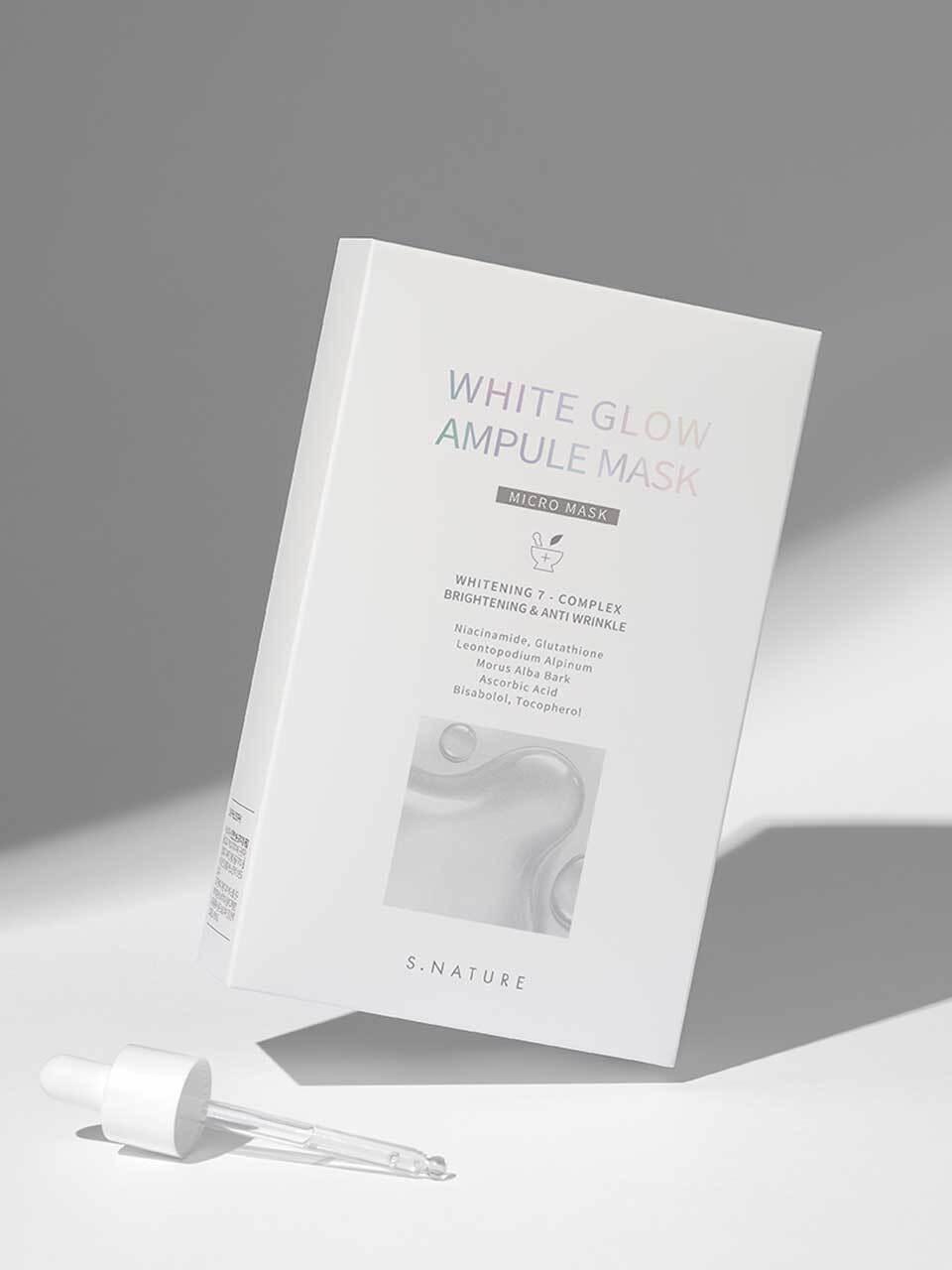S.NATURE Glow Ampoule Mask Sheet 5 pieces [White]