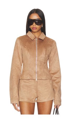 SNDYS SNDYS Archer Faux Suede Jacket
