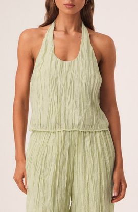 SNDYS SNDYS Brandi Crinkle Halter Top
