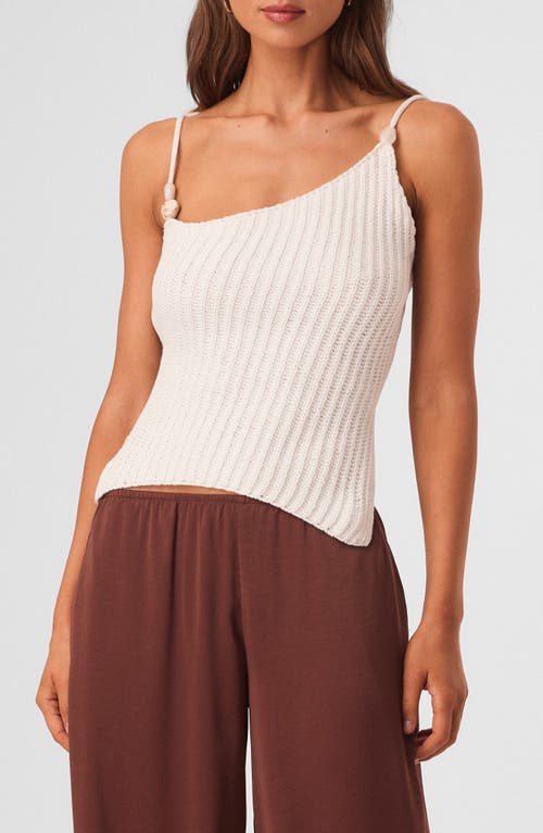 SNDYS SNDYS Desi Open Back Asymmetric Ribbed Top