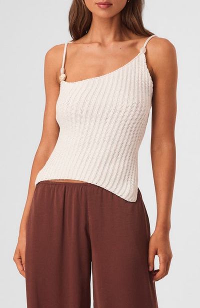 SNDYS SNDYS Desi Open Back Asymmetric Ribbed Top