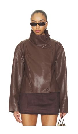 SNDYS SNDYS Dex Faux Leather Jacket