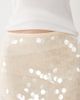 SNDYS SNDYS disc sequin mini skirt in cream-Neutral - 4