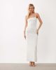 SNDYS SNDYS floral burnout cami maxi dress in cream-White - 3