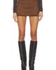 SNDYS SNDYS Jacqui Faux Suede Mini Skirt - 1