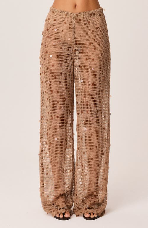 SNDYS SNDYS Kelyse Sequin Wide Leg Open Knit Pants