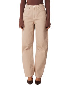 Sndys Sndys Lex Cotton Barrel Jeans in Beige