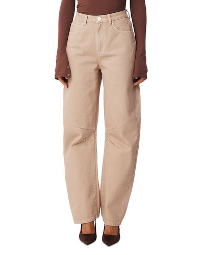 Sndys Sndys Lex Cotton Barrel Jeans in Beige