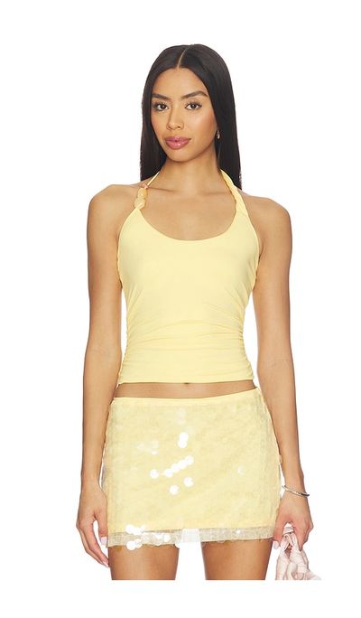 SNDYS SNDYS Lexie Twist Halter Tank Top