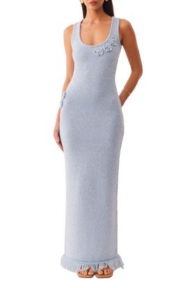 SNDYS SNDYS Monroe Reversible Metallic Knit Maxi Sweater Dress