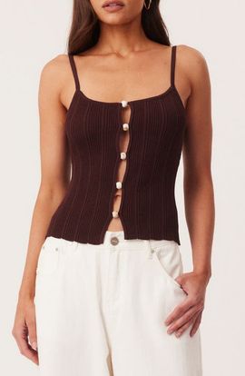 SNDYS SNDYS Odessa Bead Lined Rib Camisole
