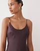 SNDYS SNDYS satin bead detail scoop neck maxi dress in plum ombre-Purple - 2