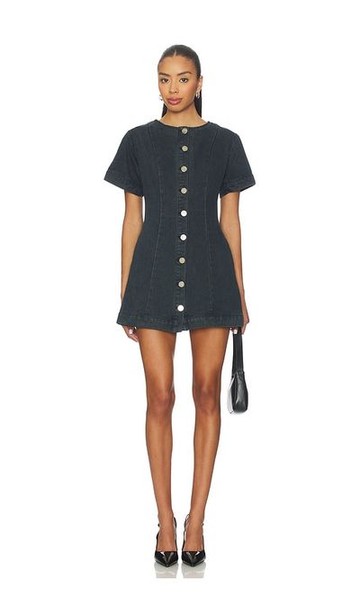 studded drop waist backless mini dress Miss Circle Women Malia Drop Waist Corset Lace Up Back Mini Dress main image 1
