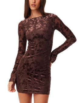 Sndys Sndys Velera High Boat Neck Mini Dress