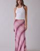 SNDYS SNDYS X UO Armena Sheer Chiffon Maxi Skirt in Pink Combo, Women's at Urban Outfitters - 4