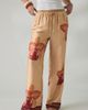 SNDYS SNDYS X UO Cattleya Floral Straight Leg Satin Pants in Orange, Women's at Urban Outfitters - 1