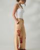 SNDYS SNDYS X UO Cattleya Floral Straight Leg Satin Pants in Orange, Women's at Urban Outfitters - 4