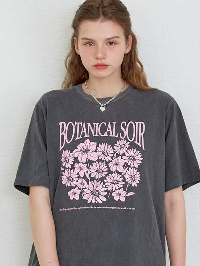 SO IR Botanical SO IR T-shirt_Charcoal