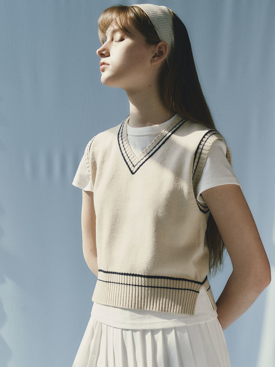 SO IR Line Knit Vest