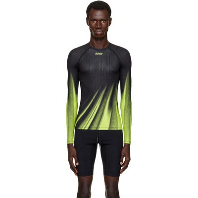 Soar Running Soar Running Black & Yellow Race Base Running T-shirt
