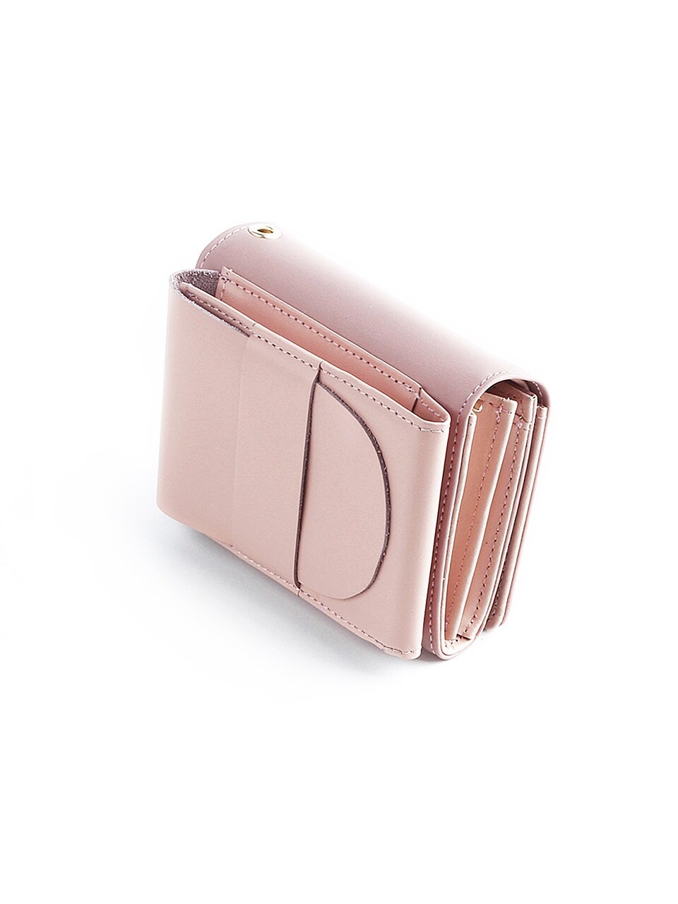 socharming Double-Double Two-Side Pouch Bifold Wallet - Pink