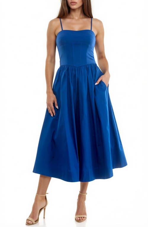 Socialite Socialite Corset Detail Sleeveless Midi Dress