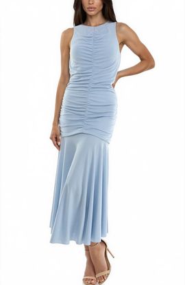 Socialite Socialite Ruched Bodice Midi Dress