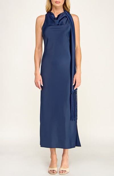 Socialite Socialite Sash Detail Satin Maxi Dress