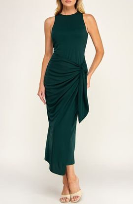 Socialite Socialite Wrap Front Knit Midi Dress