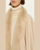 Sofia Cashmere Cashmere Cape With Faux Fur Trim - 5