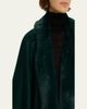 Sofia Cashmere Cashmere Cape With Faux Fur Trim - 9