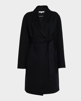 Sofia Cashmere Double-Face Belted Wrap Coat