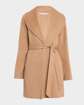Sofia Cashmere Double-Face Cashmere & Wool Wrap Coat