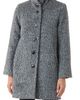 Sofia Cashmere Sofia Cashmere Funnel Neck Alpaca Blend Boucle Coat - 1