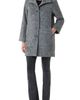 Sofia Cashmere Sofia Cashmere Funnel Neck Alpaca Blend Boucle Coat - 3
