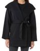 Sofia Cashmere Sofia Cashmere Hooded Belted Wool & Cashmere Coat - 1