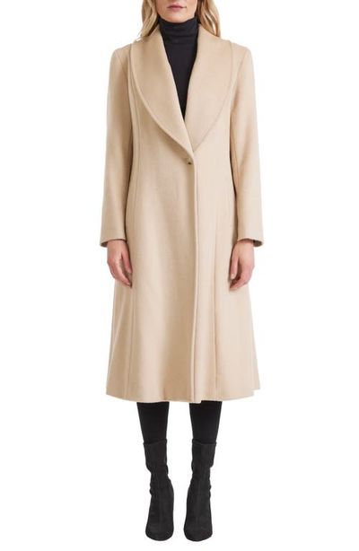 Sofia Cashmere Sofia Cashmere Shawl Collar Camel Hair Princess Coat