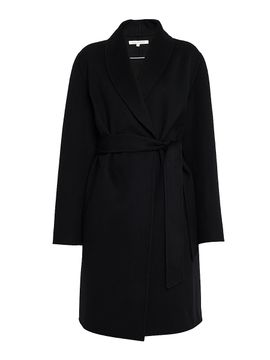 Sofia Cashmere Women's Double-Face Wool-Cashmere Wrap Coat