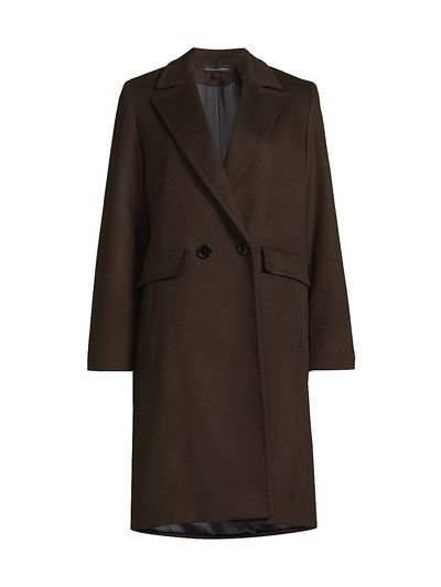 Sofia Cashmere Women's Double Breasted Wool-Cashmere Coat